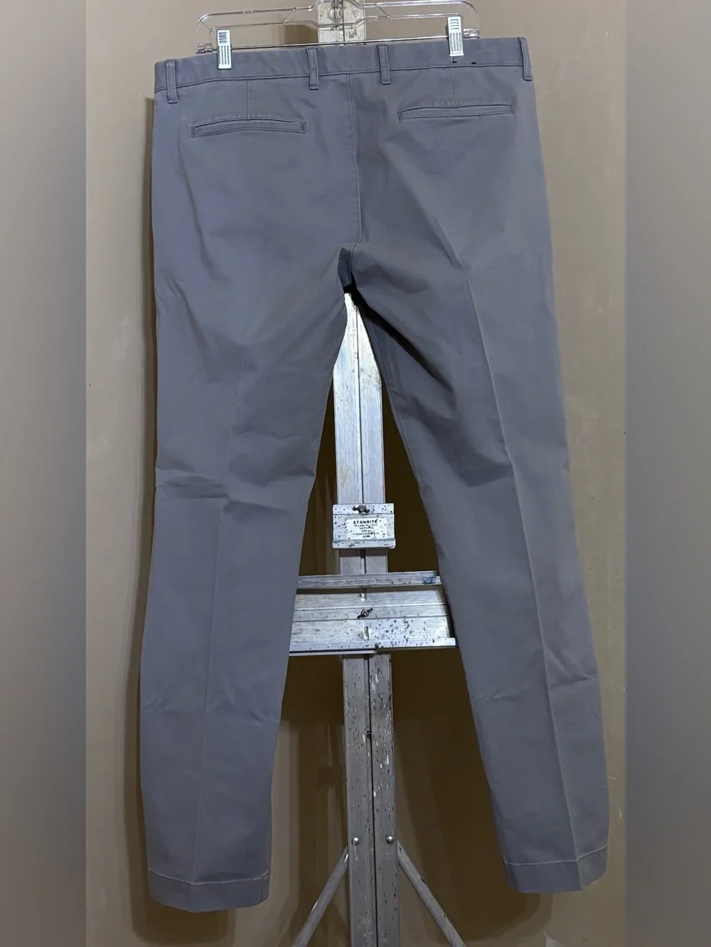 J. Crew Flex Slim Men's Grey Chino Trousers Sz 36/32